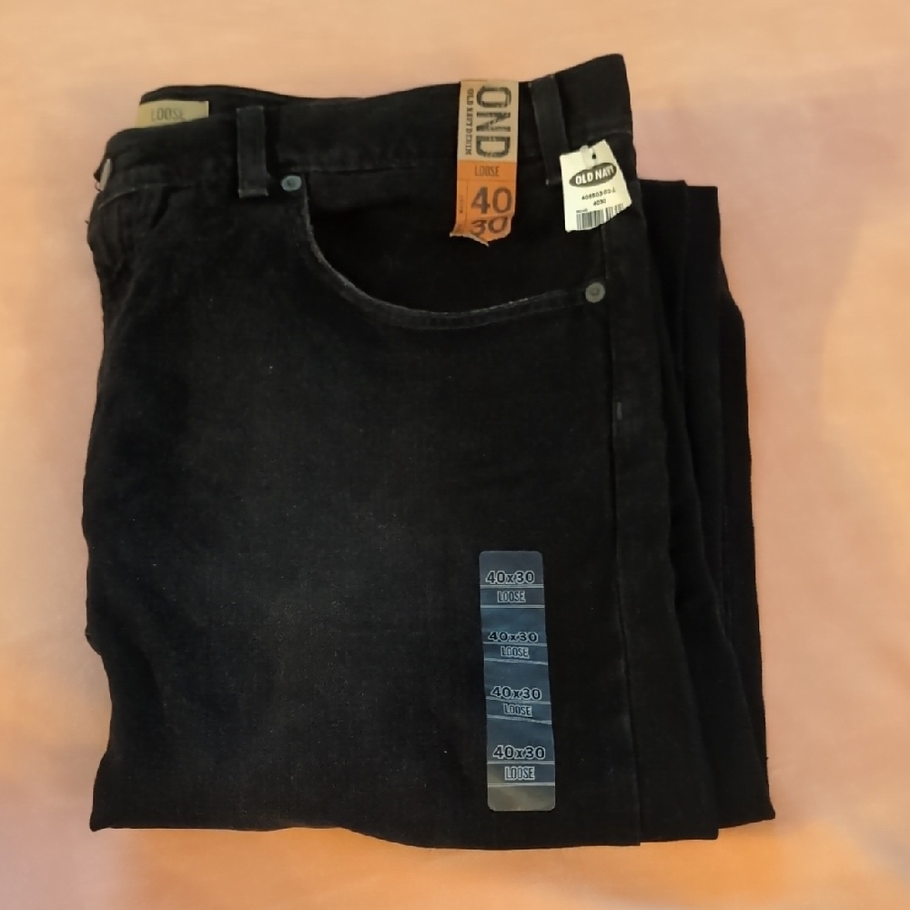 Old Navy Men's Black Relaxed Jeans